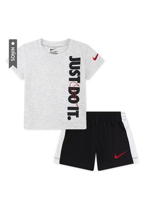 Conjunto Nike Jdi Top And Short Set Infantes-Gris/Negro