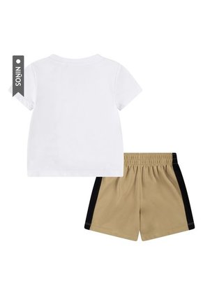 Conjunto Nike Jdi Top And Short Set Infantes-Blanco/Café