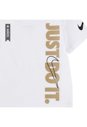 Conjunto Nike Jdi Top And Short Set Infantes-Blanco/Café