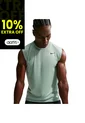 Camiseta Sin Mangas Nike M Df Tee Std Flex Hombre-Verde de Nike