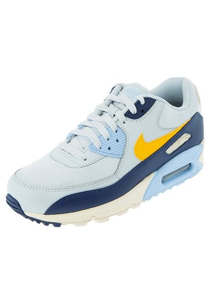 Tennis Tenis Nike Numero 28 Tenis Lifestyle Gris-Azul-Amarillo