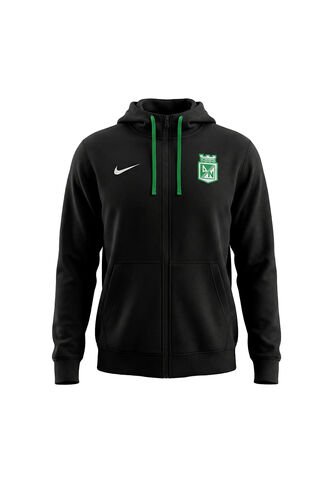 Hoodie Nike Atletico Nacional CLUB FZ FT Hombre-Negro Nike