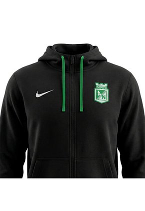 Hoodie Nike Atletico Nacional CLUB FZ FT Hombre-Negro