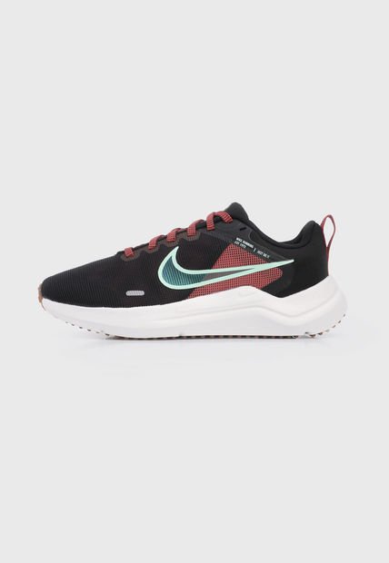 Tenis Running Negro-Verde-Borgoña Nike Downshifter 12