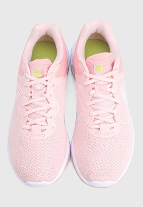 Tenis Running Rosa-Blanco Nike Revolution 6