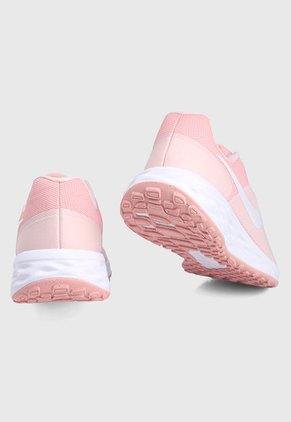 Tenis Running Rosa-Blanco Nike Revolution 6