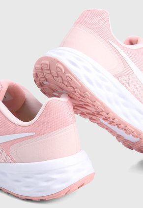 Tenis Running Rosa-Blanco Nike Revolution 6