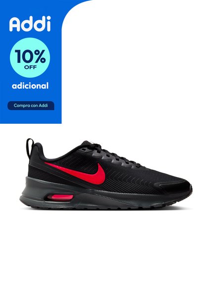 Tenis Nike Air Max Nuaxis Hombre-Negro/Rojo