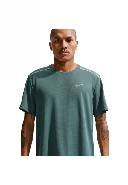 Camiseta Nike M Df Uv Miler Ss Hombre-Verde