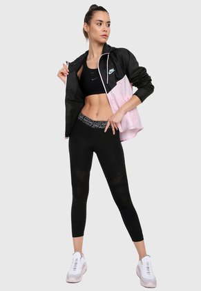 Capri Negro-Blanco Nike Crop Mtrl Vnr Su