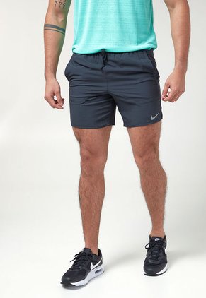 Pantaloneta Negro-Plateado Nike Dri-FIT Stride