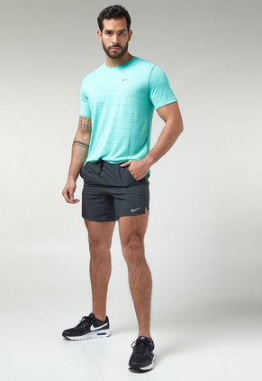 Pantaloneta Negro-Plateado Nike Dri-FIT Stride