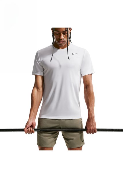 Camiseta Nike M Df Tee Std Flex Hombre-Blanco