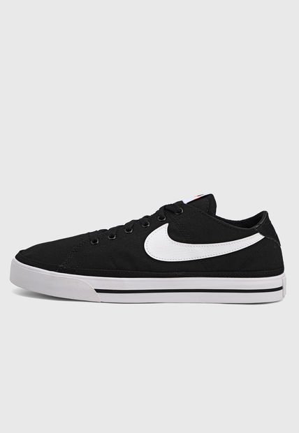 Tenis Lifestyle Negro-Blanco Nike Court Legacy Canvas