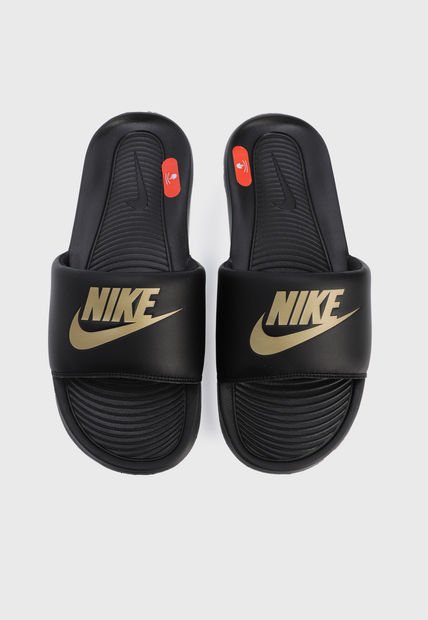 Playera Negro-Dorado Nike Victori One Slide