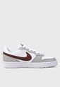 Tenis Lifestyle Blanco-Gris-Vinotinto NIKE Court Borough Recraft de Nike