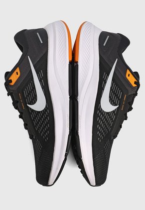 Tenis Running Negro-Blanco-Gris-Naranja Nike Air Zoom Structure 24