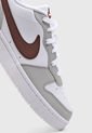 Tenis Lifestyle Blanco-Gris-Vinotinto NIKE Court Borough Recraft de Nike