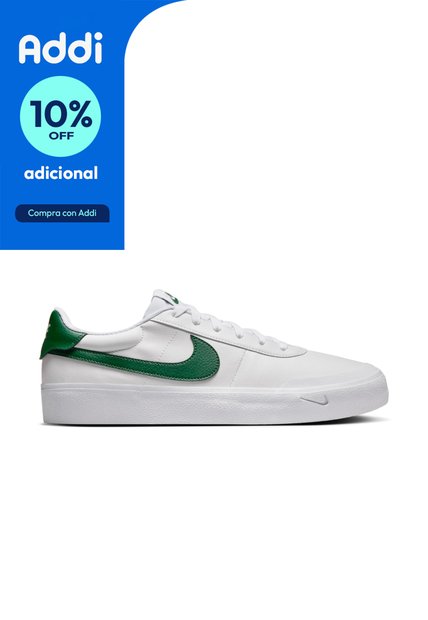 Tenis Nike Court Shot Hombre-Blanco/Verde