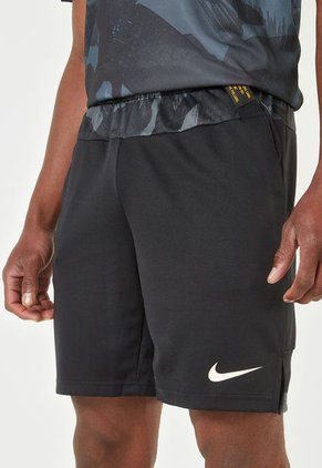 Pantaloneta Negro-Gris-Blanco Nike  Dri-Fit Knit