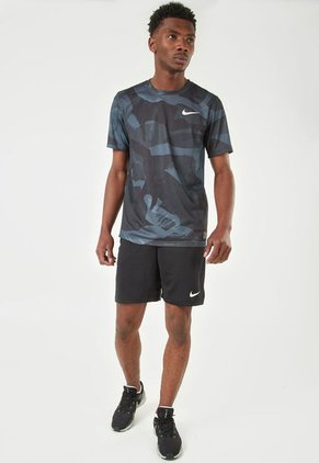Pantaloneta Negro-Gris-Blanco Nike  Dri-Fit Knit
