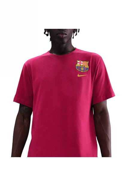Camiseta Nike Fcb M Nk Crest Tee Hombre-Bordo