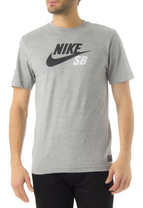Camiseta Nike Sb Icon Logo Ss Tee Gris