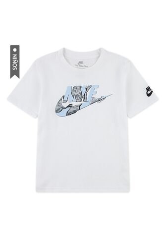 Camiseta Nike Nkb Unwrapped Futura Niño-Blanco Nike