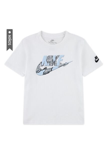 Camiseta Nike Nkb Unwrapped Futura Niño-Blanco