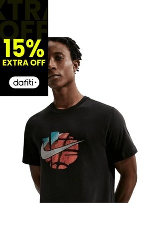 Camiseta Nike Tee Std Asbury Vrdna Hombre-Negro Nike