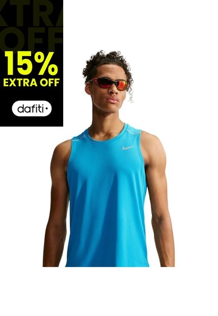 Camiseta Sin Mangas Nike Df Miler Tank Top Hombre-Azul