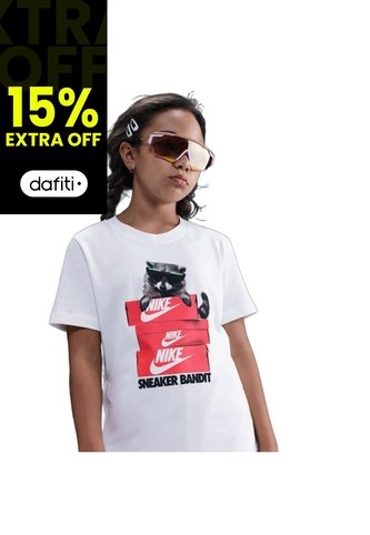 Camiseta Nike Sportsw Tee Photo Animal Niño-Blanco Nike