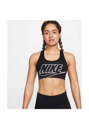 Top Mujer Nike Dry-Fit Swoosh Futura Bra - Negro