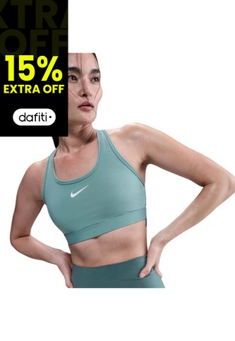 Top Nike Swoosh Medium Support Mujer-Verde Nike
