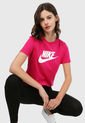 Camiseta Fucsia-Negro Nike Sportswear Essential de Nike