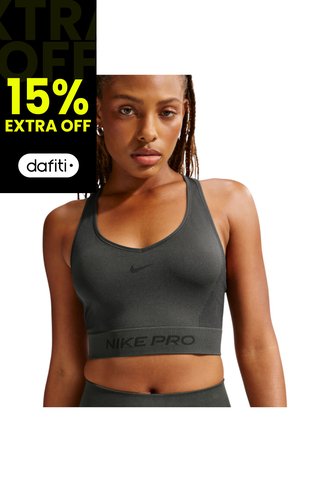 Top Nike Pro Seamless Mujer-Gris Nike