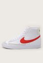 Tenis Lifestyle Blanco-Rojo-Beige Nike Blazer Mid '77 de Nike