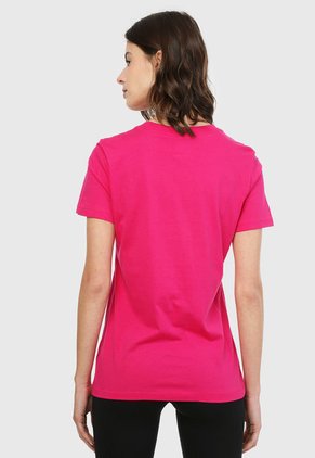 Camiseta Fucsia-Negro Nike Sportswear Essential
