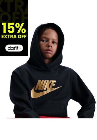 Hoodie Nike Sportswear Club Fleece Niño-Negro Nike