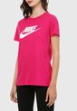 Camiseta Fucsia-Negro Nike Sportswear Essential de Nike