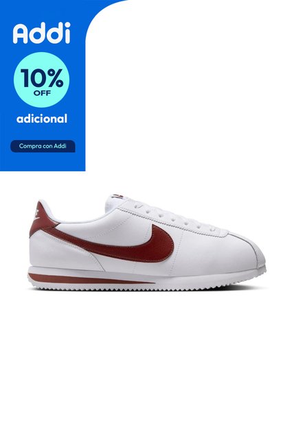 Tenis Nike Cortez Sportswear-Blanco/Marron