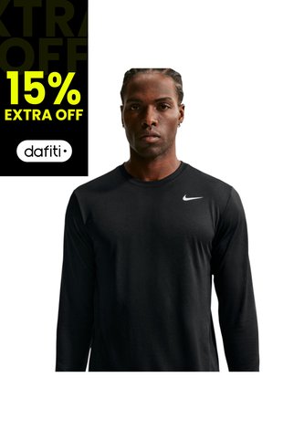 Camiseta Manga Larga Nike Legend Hombre-Negro Nike