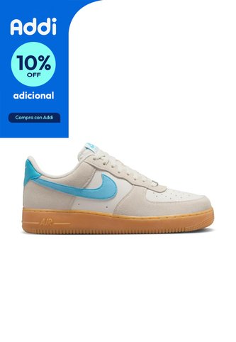 Tenis Nike Air Force 1 07 Lv8 Ess-Gris/Azul Nike