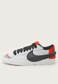 Tenis Lifestyle Blanco-Negro-Rojo Nike Blazer Low '77 Jumbo de Nike