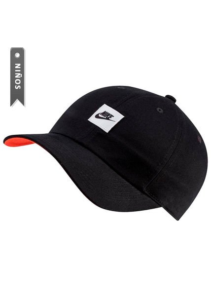 Gorra Nike Heritage 86 Para Niño-Negro