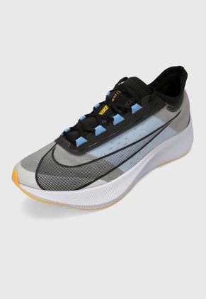 Tenis Running Negro-Azul-Gris-Blanco Nike Zoom Fly 3