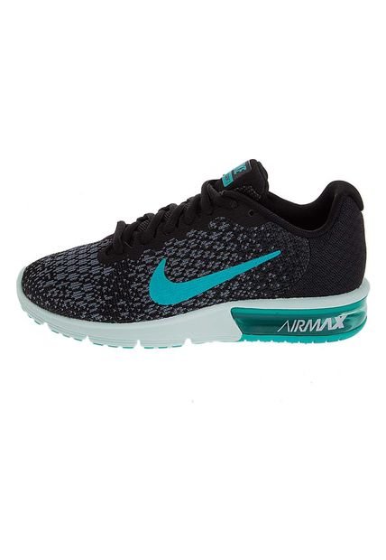 Running Negro Verde Aguamarina Nike WMNS NIKE AIR MAX SEQUENT 2