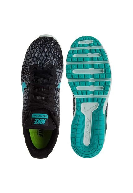 Running Negro-Verde Aguamarina Nike WMNS NIKE AIR MAX SEQUENT