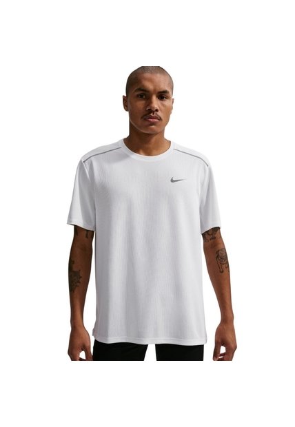 Camiseta Nike Df Uv Miler Ss Hombre-Blanco