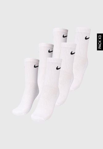 Medias X3 Blanco-Negro Nike Everyday Nike